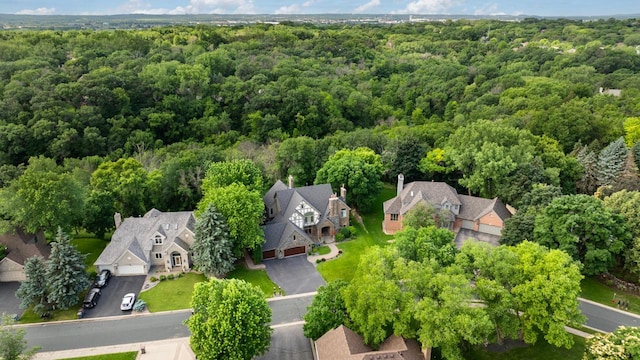 11193 Bluestem Ln, Eden Prairie, MN 55347 - aerial perspective of suburban area featuring a forest