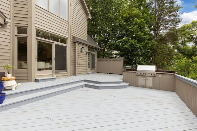 11193 Bluestem Ln, Eden Prairie, MN 55347 - wooden terrace featuring grilling area