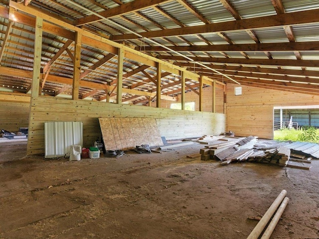 33498 175th St NE, Morrill Twp, MN 56329 - miscellaneous room with lofted ceiling