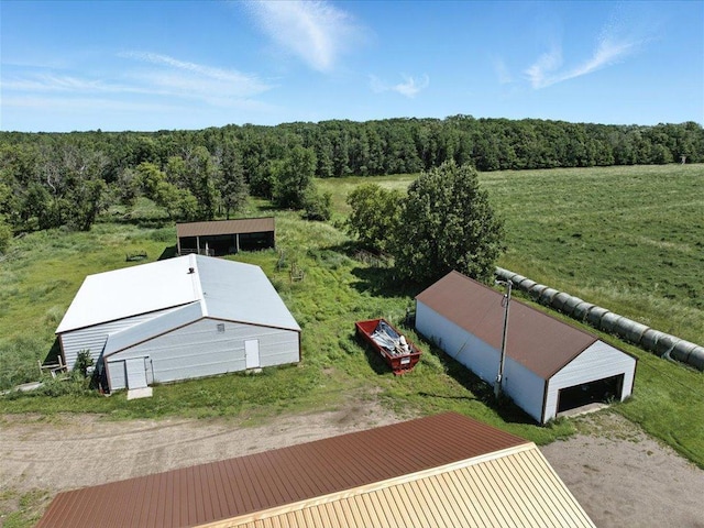 33498 175th St NE, Morrill Twp, MN 56329 - aerial view of property and surrounding area featuring a forest