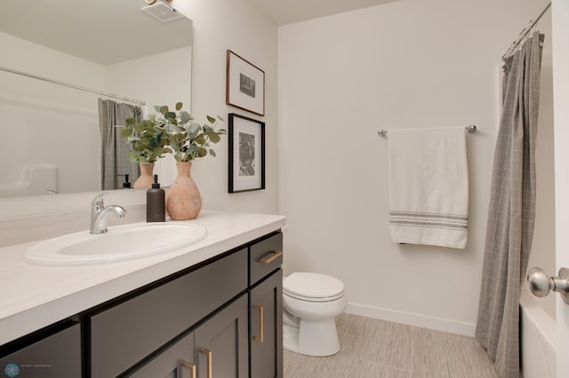 2414 38th Ave S, Moorhead, MN 56560 - full bathroom with vanity and shower / tub combo with curtain