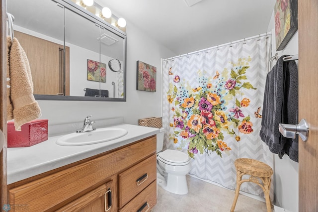 1110 3rd Ave N Unit 201E, Fargo, ND 58102 - bathroom with vanity, tile patterned flooring, and curtained shower