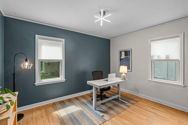 947 Stryker Ave W, Saint Paul, MN 55118 - office space featuring wood finished floors and crown molding