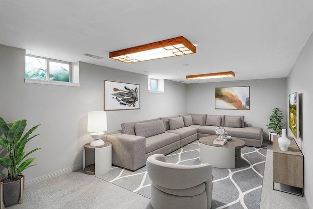 947 Stryker Ave W, Saint Paul, MN 55118 - living room featuring carpet and baseboards