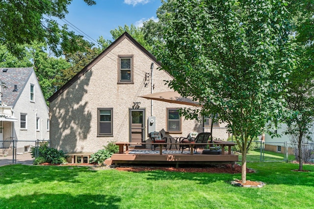 947 Stryker Ave W, Saint Paul, MN 55118 - back of house featuring a deck and stucco siding