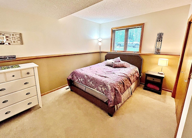 44512 276th Ln, Aitkin, MN 56431 - bedroom featuring light colored carpet and a textured ceiling