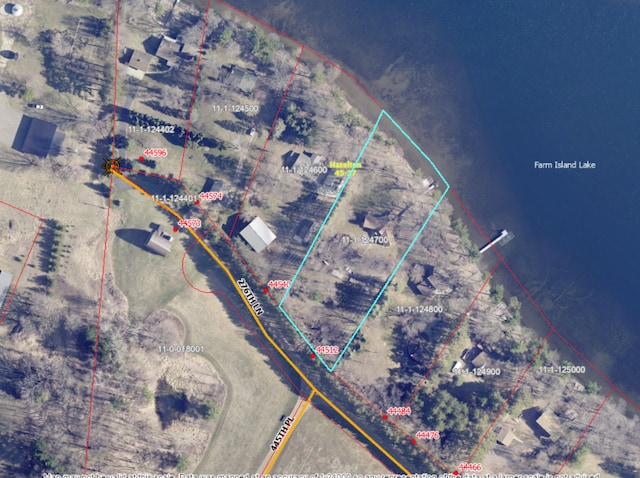 44512 276th Ln, Aitkin, MN 56431 - aerial overview of property's location with property boundaries highlighted