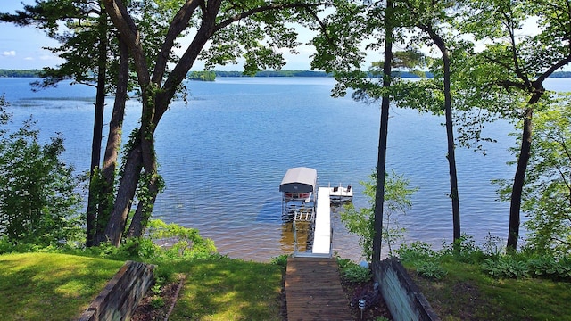 44512 276th Ln, Aitkin, MN 56431 - dock featuring a water view