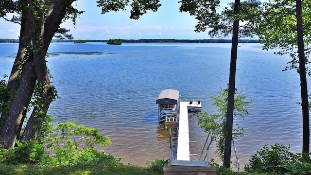 44512 276th Ln, Aitkin, MN 56431 - dock featuring a water view