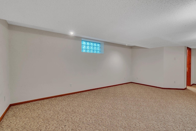 42767 190th Ave, Holding Twp, MN 56340 - basement with carpet floors and a textured ceiling