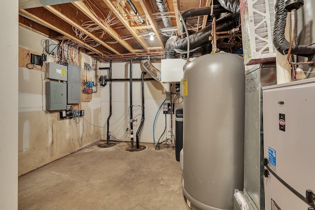 42767 190th Ave, Holding Twp, MN 56340 - utility room with water heater and electric panel