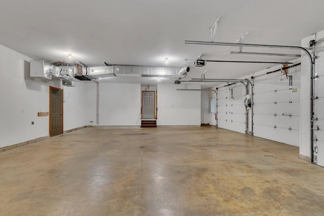 42767 190th Ave, Holding Twp, MN 56340 - garage featuring a garage door opener and baseboards