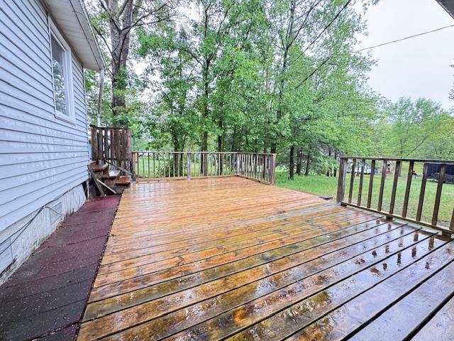 517 2nd St NW, Menahga, MN 56464 - view of wooden deck