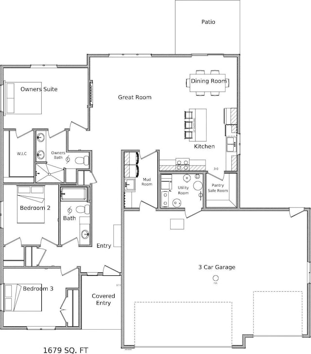 1303 Iris Ln, Saint Joseph, MN 56374 - view of floor plan / room layout