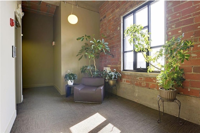 718 Washington Ave N Unit 612, Minneapolis, MN 55401 - lobby featuring brick wall
