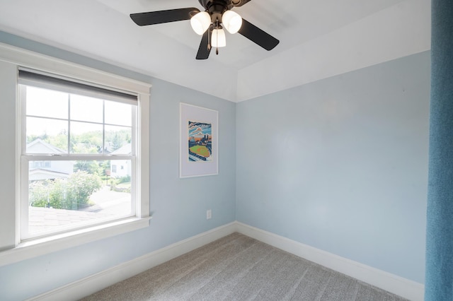 114 Chester Pkwy, Duluth, MN 55805 - spare room featuring light carpet and ceiling fan