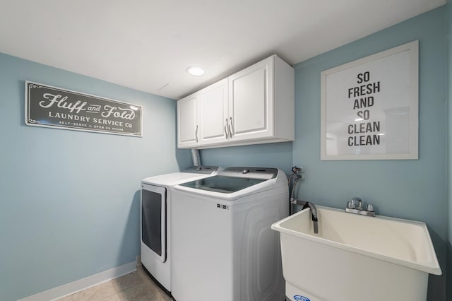 114 Chester Pkwy, Duluth, MN 55805 - laundry room with washing machine and dryer, cabinet space, and recessed lighting