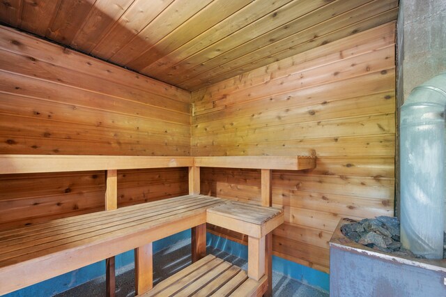 114 Chester Pkwy, Duluth, MN 55805 - relaxing sauna / steam room with wooden walls and wood ceiling