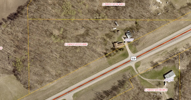 49227 US Highway 59, Dunn Twp, MN 56587 - map of property location with property boundaries highlighted