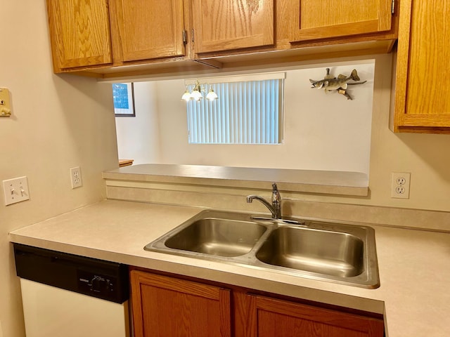 9100 Terra Verde Trl, Eden Prairie, MN 55347 - kitchen featuring dishwasher, light countertops, and brown cabinets
