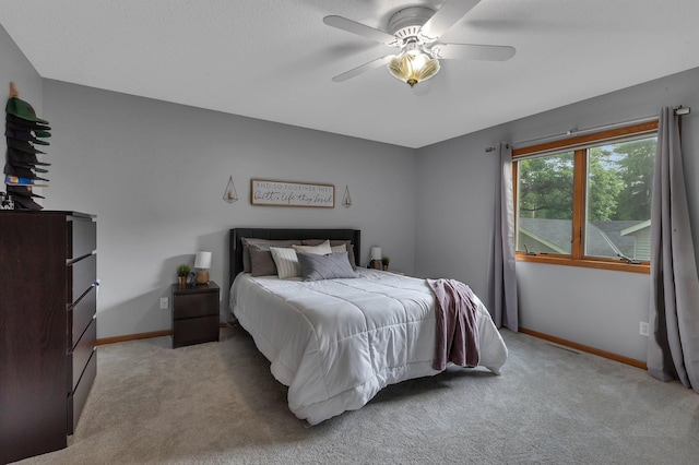 504 3rd St N, Sartell, MN 56377 - bedroom featuring light colored carpet and ceiling fan