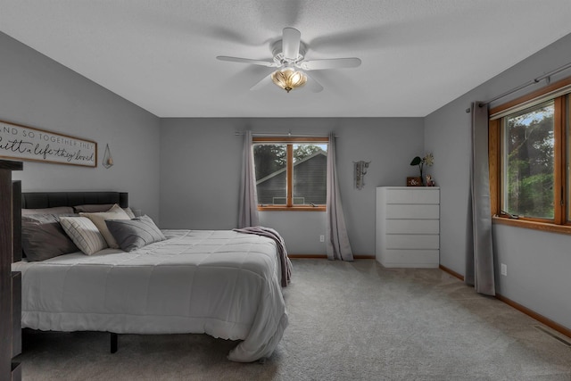 504 3rd St N, Sartell, MN 56377 - bedroom featuring carpet and a ceiling fan