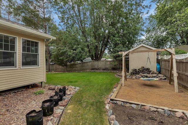 504 3rd St N, Sartell, MN 56377 - fenced backyard featuring a storage shed