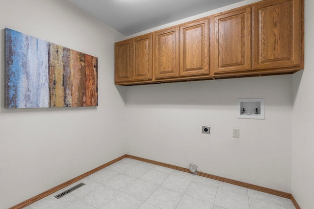 19800 Stephan Dr, Minnewaska Twp, MN 56381 - laundry room featuring cabinet space, hookup for a washing machine, and hookup for an electric dryer