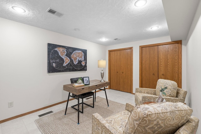 19800 Stephan Dr, Minnewaska Twp, MN 56381 - office space featuring a textured ceiling and recessed lighting