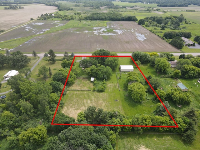 559 State Highway 35, East Farmington, WI 54020 - overview of rural landscape featuring property parcel outlined