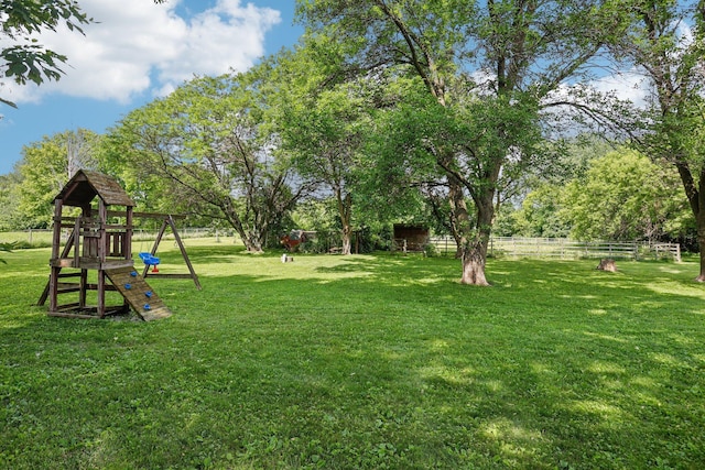 559 State Highway 35, East Farmington, WI 54020 - view of yard with a playground