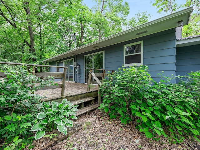 8545 70th St NW, Annandale, MN 55302 - back of property with a wooden deck