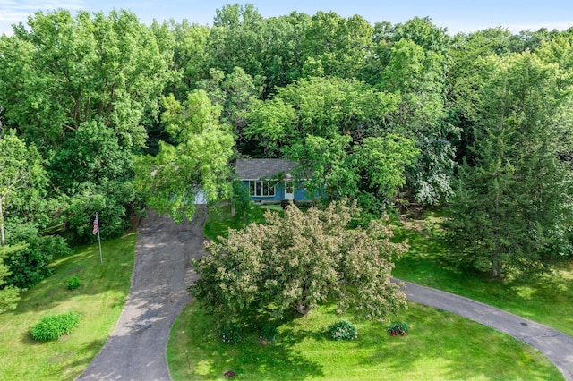 8545 70th St NW, Annandale, MN 55302 - aerial view of property's location with a heavily wooded area