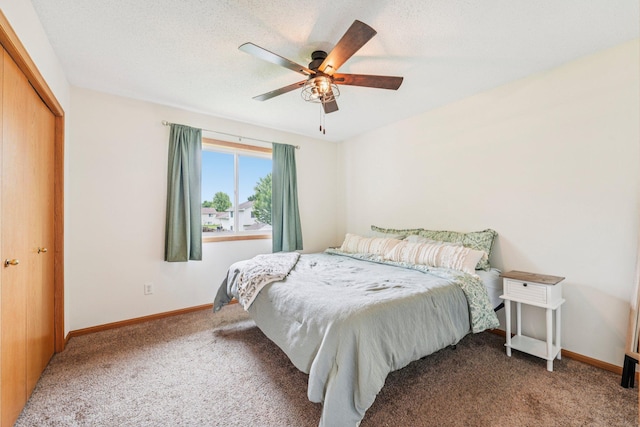 608 Frontier Cir, Belle Plaine, MN 56011 - carpeted bedroom featuring a closet and ceiling fan