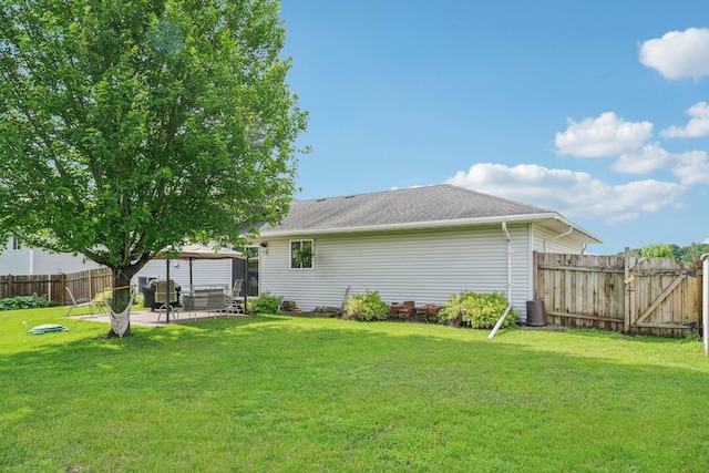 608 Frontier Cir, Belle Plaine, MN 56011 - view of yard with a patio, a gazebo, and a gate