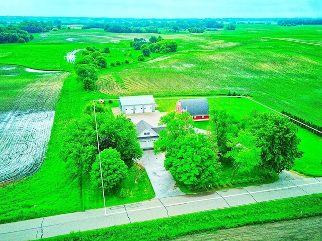 6828 Rhoades Ave SW, Cokato, MN 55321 - aerial view of sparsely populated area featuring property parcel outlined