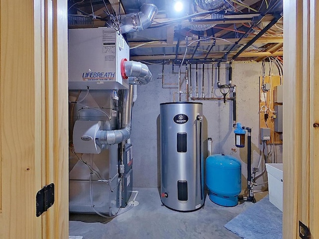 6828 Rhoades Ave SW, Cokato, MN 55321 - utilities featuring water heater and heating unit