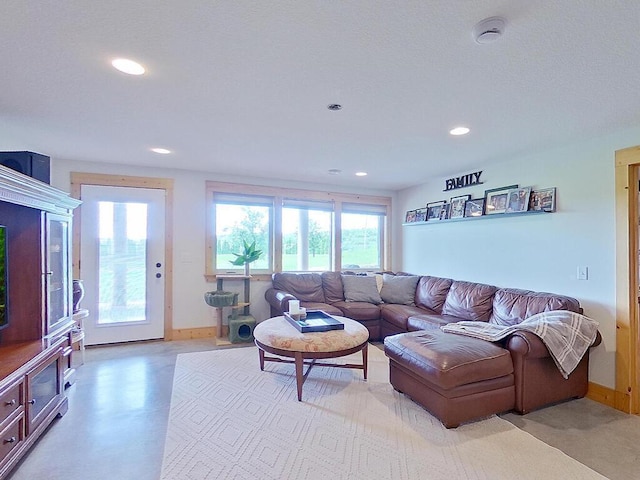 6828 Rhoades Ave SW, Cokato, MN 55321 - living room with recessed lighting and baseboards