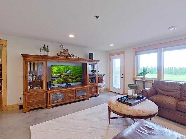 6828 Rhoades Ave SW, Cokato, MN 55321 - living area with recessed lighting and baseboards