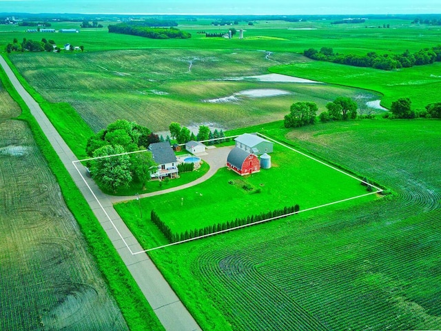 6828 Rhoades Ave SW, Cokato, MN 55321 - view of rural area with property boundaries highlighted and abundant farmland