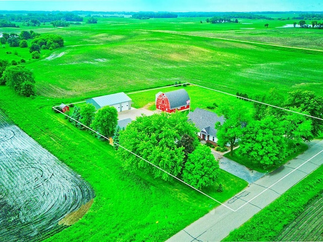 6828 Rhoades Ave SW, Cokato, MN 55321 - aerial view of sparsely populated area with property parcel outlined