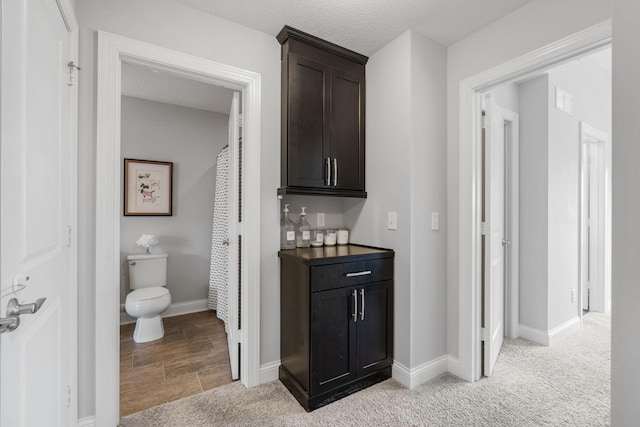 8312 Jonquil Ln N, Maple Grove, MN 55369 - indoor dry bar with light colored carpet and a textured ceiling