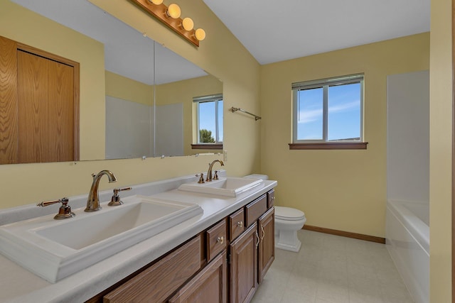1294 Stone Ridge Rd, Sauk Rapids, MN 56379 - bathroom with double vanity and tile patterned floors