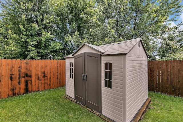1294 Stone Ridge Rd, Sauk Rapids, MN 56379 - view of shed featuring a fenced backyard