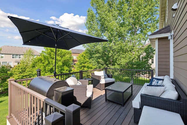 17607 64th Pl N, Maple Grove, MN 55311 - wooden deck with outdoor lounge area