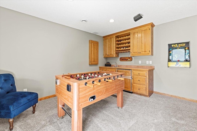 1111 Woods Creek Dr, Delano, MN 55328 - playroom with light carpet and recessed lighting