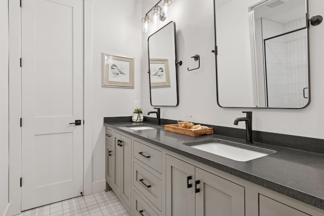 4864 148th Ave, Ham Lake, MN 55304 - full bath with double vanity and tiled shower