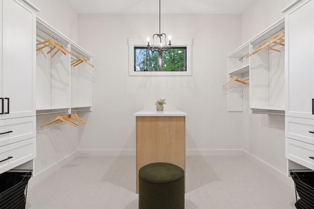 4864 148th Ave, Ham Lake, MN 55304 - spacious closet featuring a chandelier and light carpet