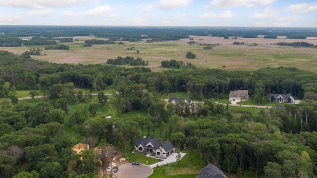 4864 148th Ave, Ham Lake, MN 55304 - aerial overview of property's location with a heavily wooded area
