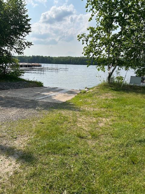 30488 292nd St, Lake Holcombe Twp, WI 54745 - dock with a boat ramp and a water view